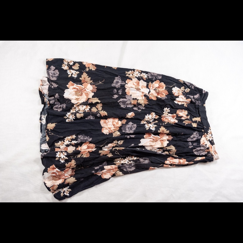 Floral midi skirt